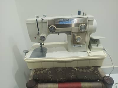 Original vintage Janome Super Automatic sewing machine.