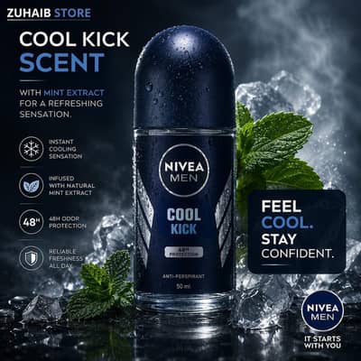 . NIVEA MEN COOL KICK PERFUME  LONG LASTING
