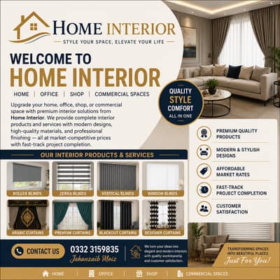 Curtains Blinds - Window Blinds - Zebra Blinds - Roller Blinds - Blind