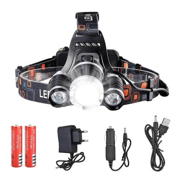 Ultra-Bright 3-Mode LED Headlamp - Rechargeable Tactical Light (Random Color)