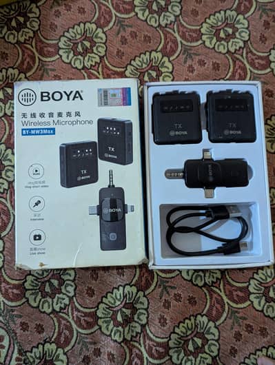 Boya microphone two mic all phone spotted wire less Bluetooth