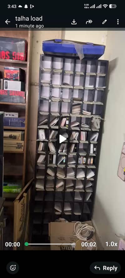 galss protector shelve 90 box space