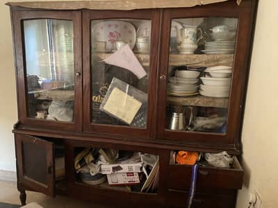 Showcase old original wood