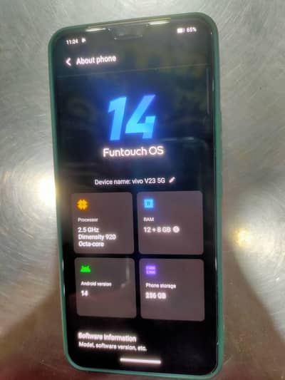 V23 12gb 256gb for sell