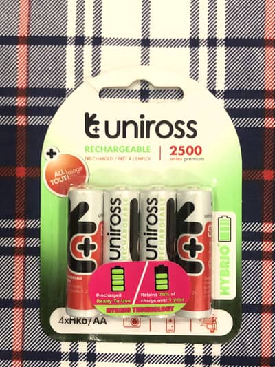 Uniross gaming cell high performance premium and rechargeable 2500 MaH