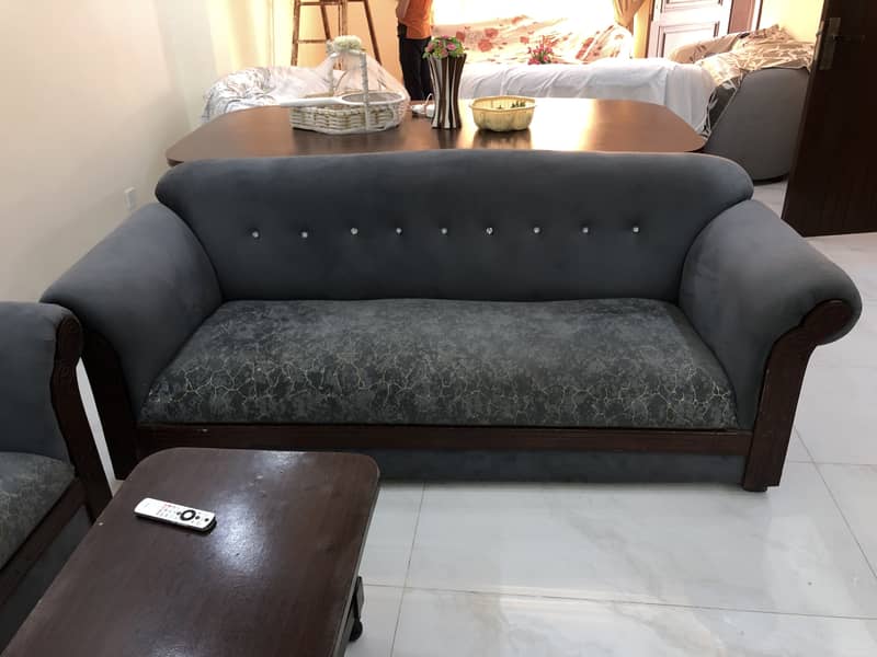 5 seater solid wood sofa set 2