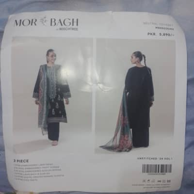 3pc unstich embroidered lawn dress