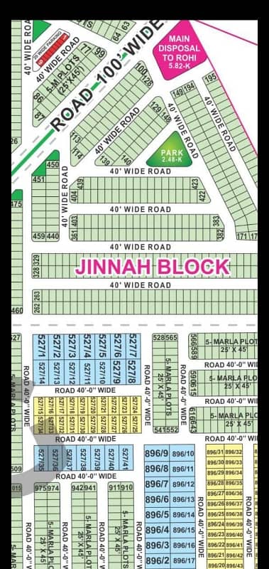 Prime And Builder Location 1 Kanal Residential Plot Jinnah Block Bahria Town Lahore