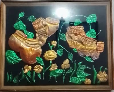 Beautiful handmade copper wall painting