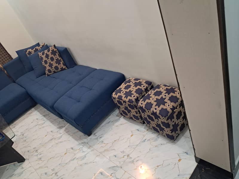 sofa chairs+L shape sofa 6