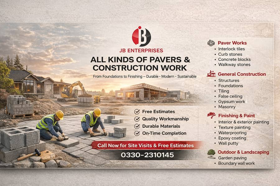 Paver Construction Work 1