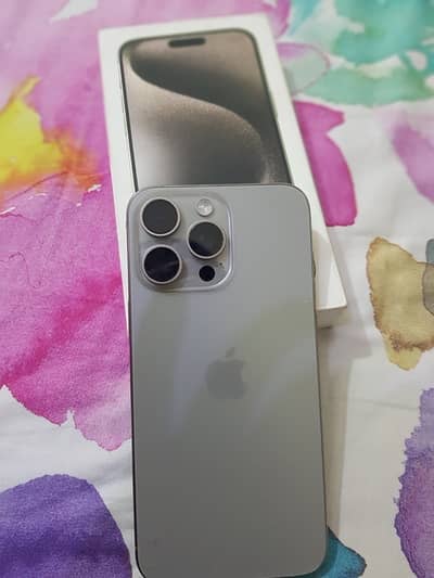 Iphone 15promax JV 256Gb Complete Box Natural titanium