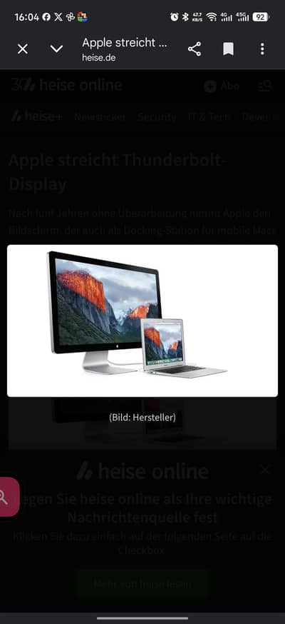 Apple Thunderbolt 27" 2k Display