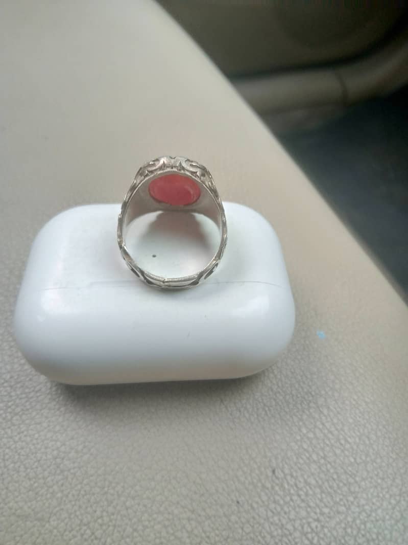 Original Ruby(yaqoot) ring in pure silver 1