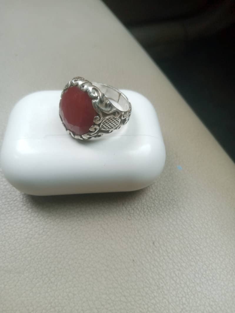 Original Ruby(yaqoot) ring in pure silver 2