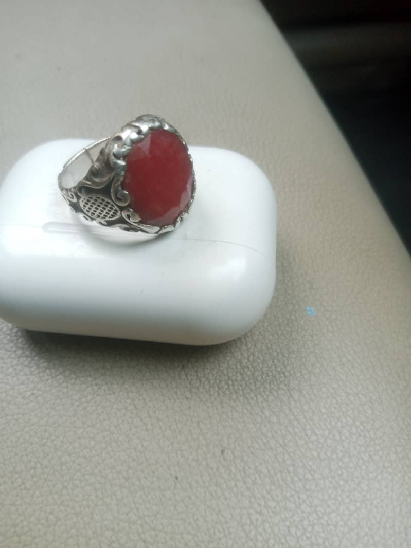 Original Ruby(yaqoot) ring in pure silver 3