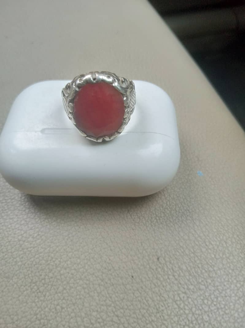 Original Ruby(yaqoot) ring in pure silver 4