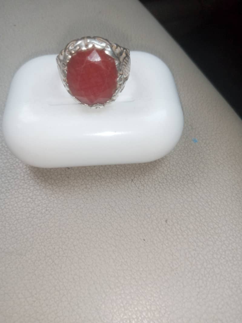 Original Ruby(yaqoot) ring in pure silver 5