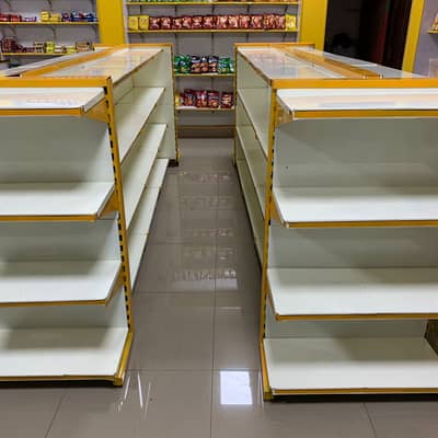 Super store racks, wall racks, Gondola Racks, Cash Counters, Trolleys
