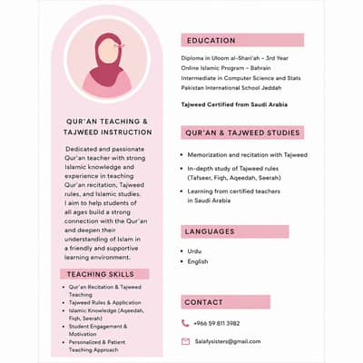 “Learn Quran Online with a Certified Female Teacher | Kids & Adults”