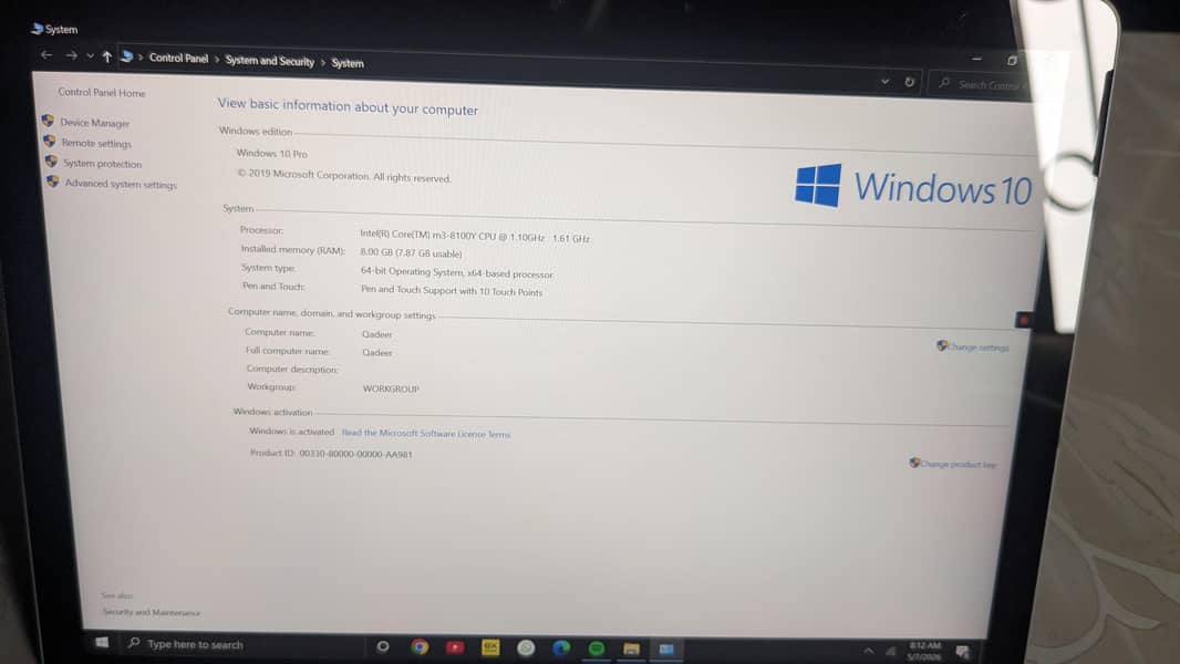 Microsoft tablet 6