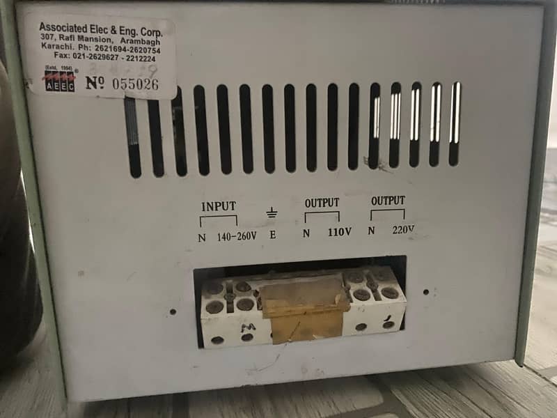 stabilizer 2500va 3