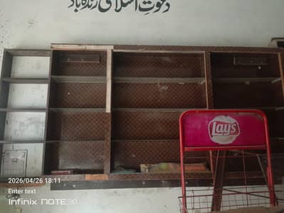 Best price shop racks urgent for sale in billal chowk multan