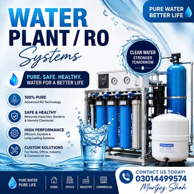 Premium RO Water Filter Plant – Pure & Healthy Drinking Water