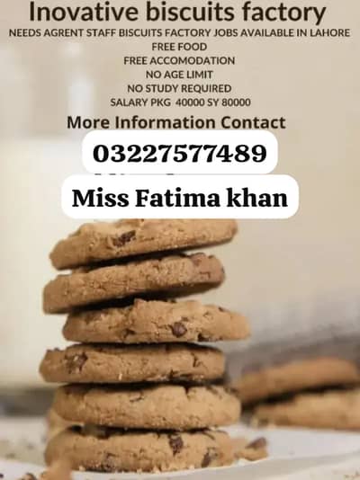 Mayfair buiscuit factory job male female  urgent hiring Factory job
