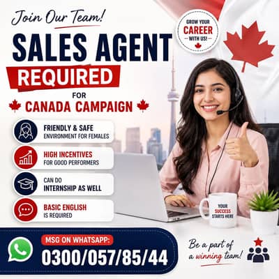 Need call center agents for canada company help support