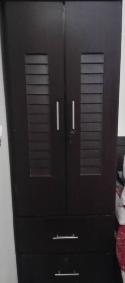almari with 2 drawers and hidden safe