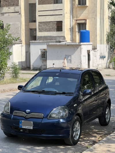 Vitz 1999 Automatic Blue Islamabad registered