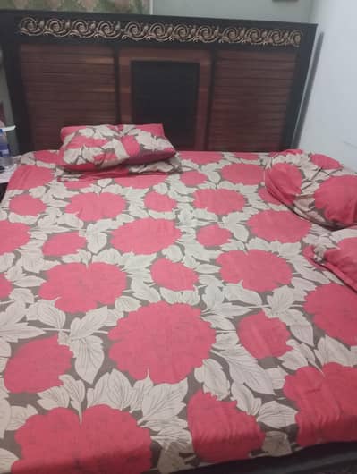 Bed with mattress