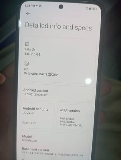 Redmi Note 10 4+2 / 128