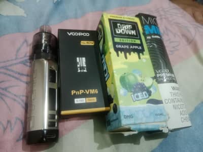 I solo s eleafe vape kit with liquid and coil voppo