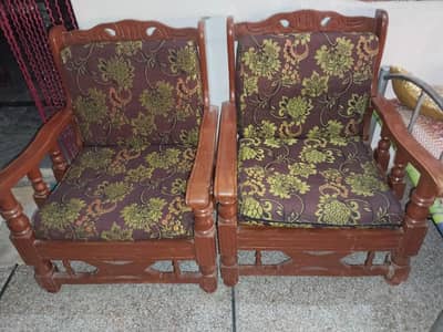 wooden sofa set