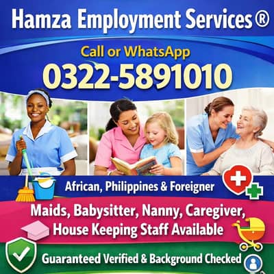 Maids African Philippino Babysitter Nanny Helper House keeper caretake