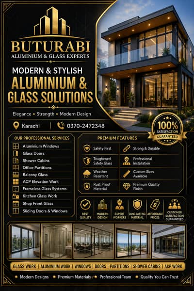 Expert Aluminium&Glass Fixing Services – Fast, Reliable & Affordable