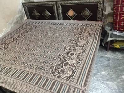 single bed set with mattress in good condition