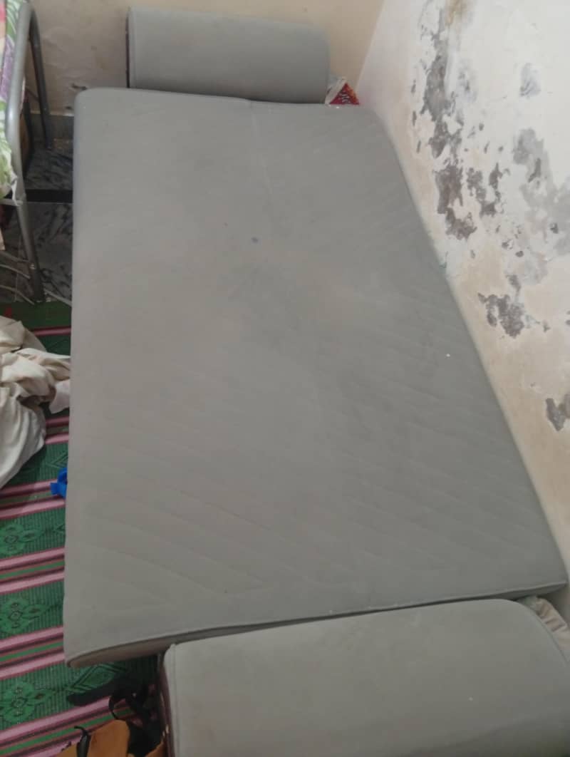 Gray Sofa-Cum-Bed 2