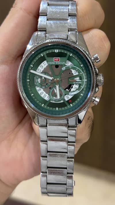 Mini Focus Stainless Steel watch.