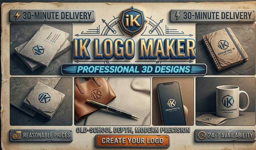Professional Logo Design in 30 Mins – Any Style, Best Price!