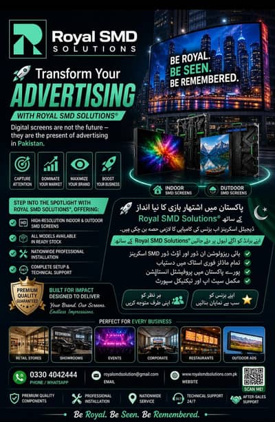 SMD screens, Pole streamers, advertising video boards, Customize size