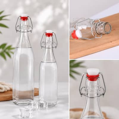 Premium Airtight Glass Bottle – 1000ML & 500ML