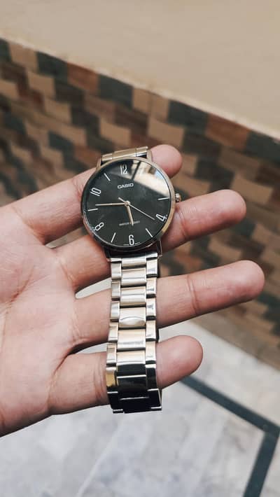 Casio MTP-VT01D-1B2 Silver in Pakistan
