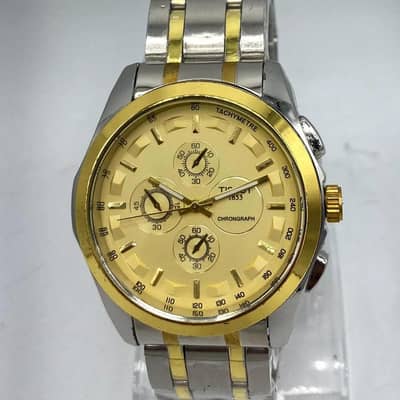 Premium Tissot Style Two-Tone Luxury Watch - Brand New