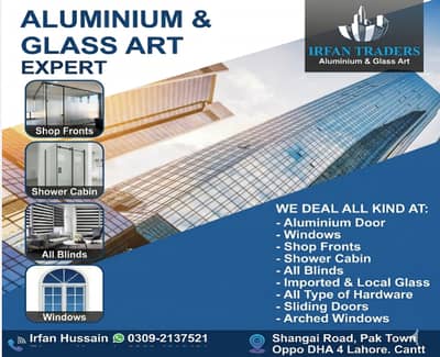 Glass & Aluminium Works / Aluminium windows and doors / Shower Cabins