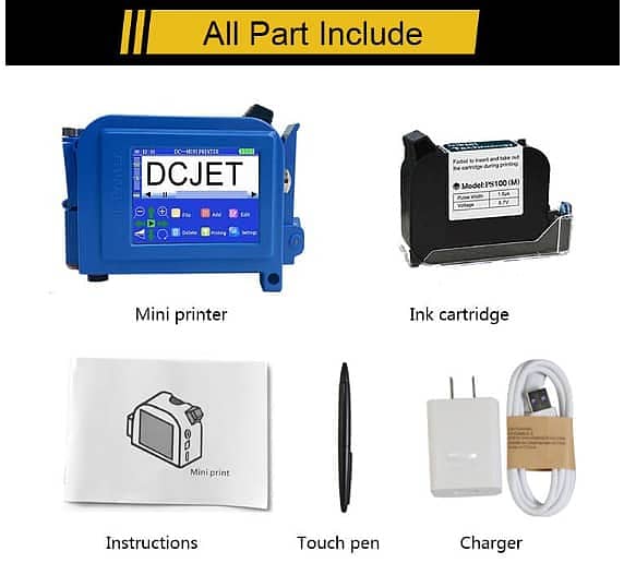 Mini expiry date and batch code printers |Smart Printer| Handheld 6