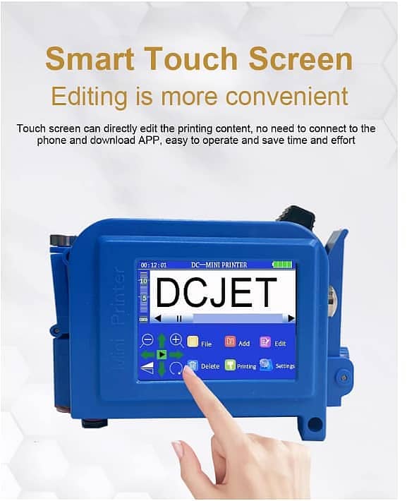 Mini expiry date and batch code printers |Smart Printer| Handheld 7