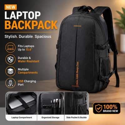 “Premium School & Laptop Backpack – Spacious & Durable”